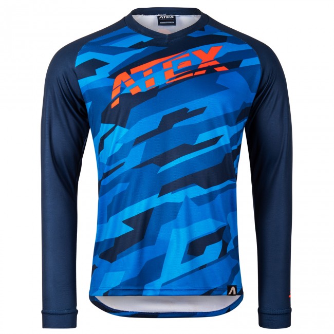 Dětský cyklistický dres TRAIL modrý