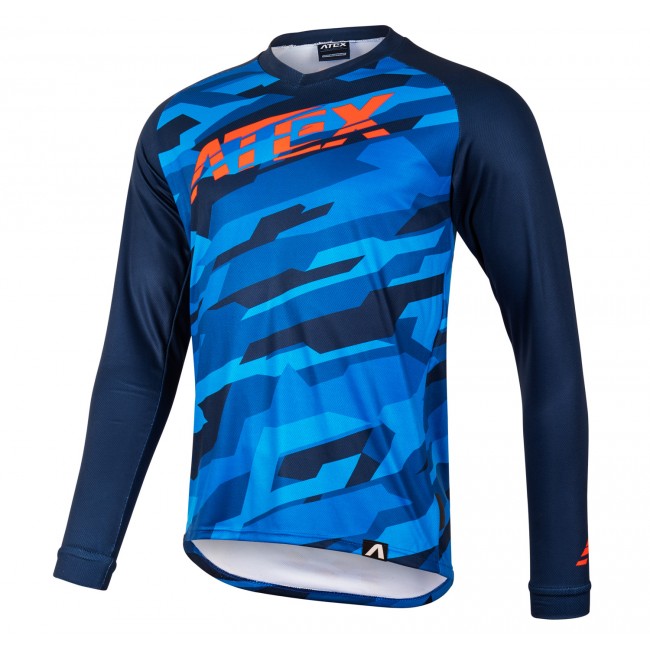Dětský cyklistický dres TRAIL modrý