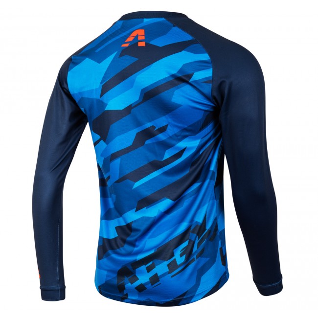 Dětský cyklistický dres TRAIL modrý