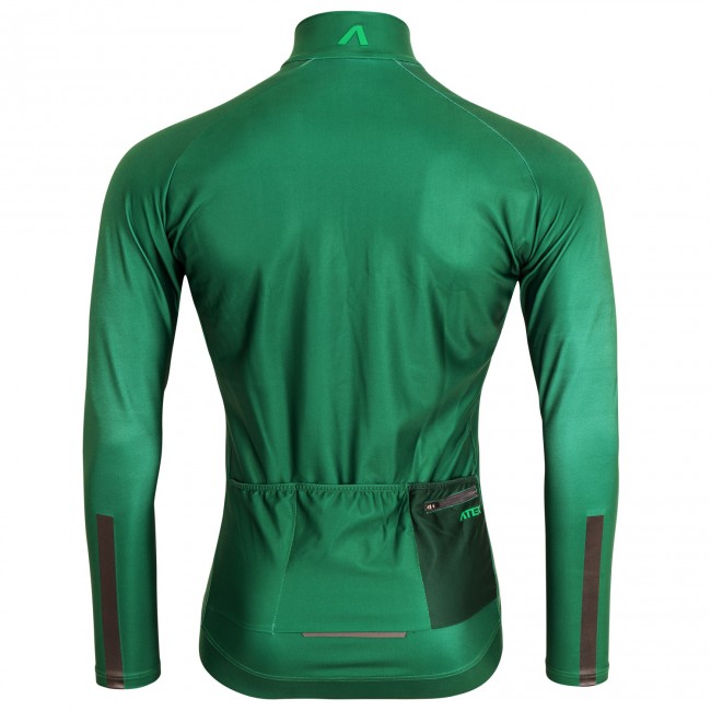 Cyklistický dres GRVL dlouhé rukávy zelený