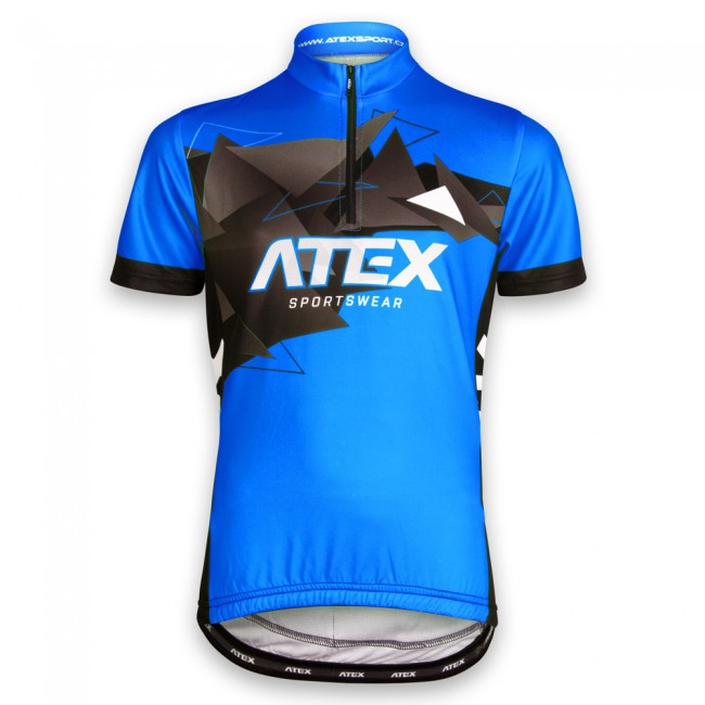 Cyklistický dres MIKA dětský modrý