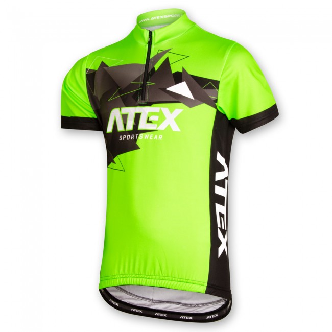 Cyklistický dres MIKA dětský zelený