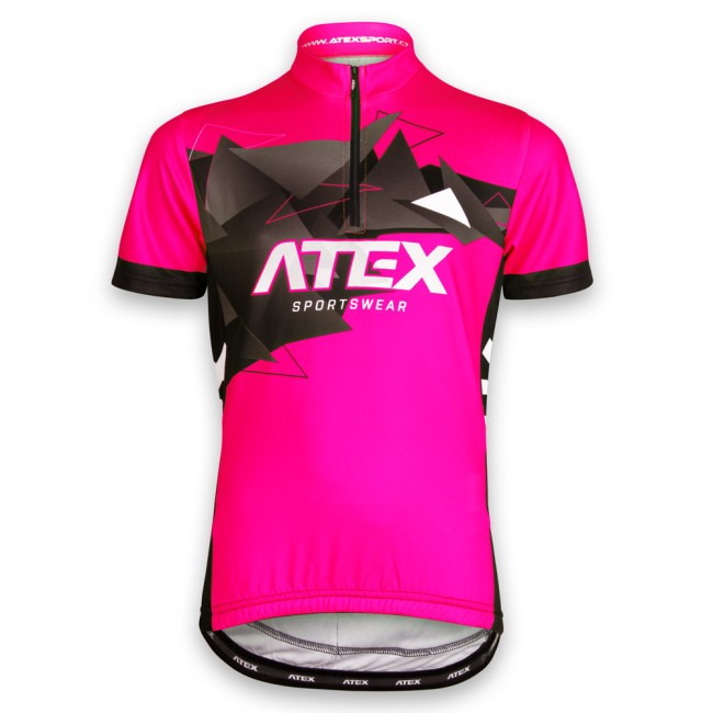 Cyklistický dres MIKA dětský růžový
