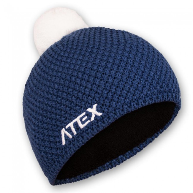 Pletená čepice KNIT modrá