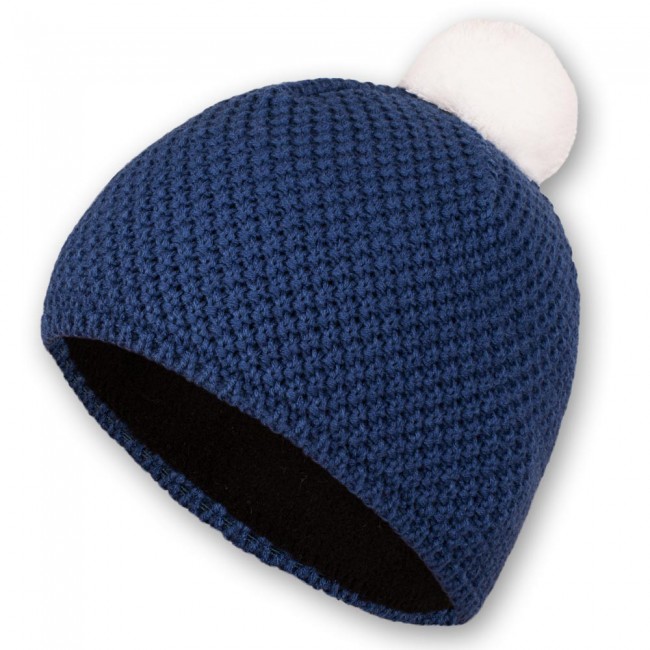 Pletená čepice KNIT modrá