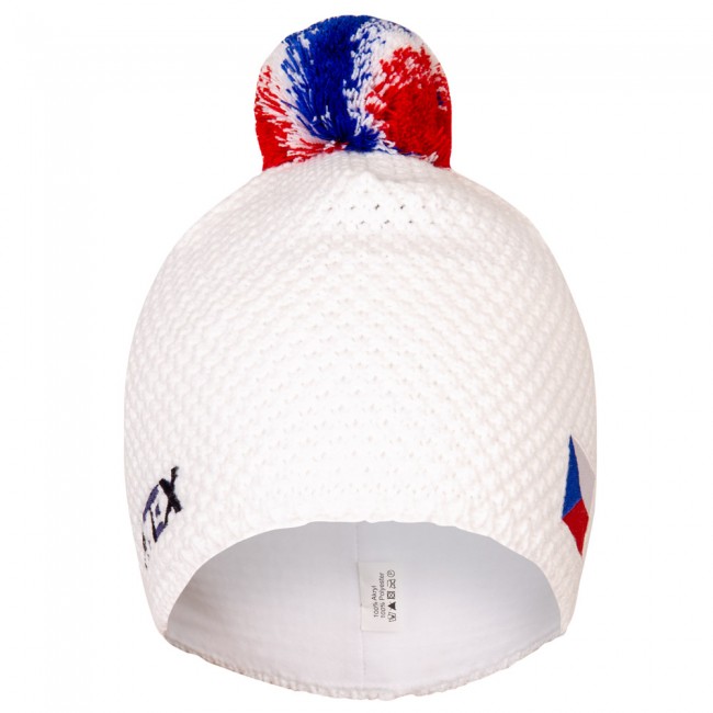 Pletená čepice KNIT bílá CZE