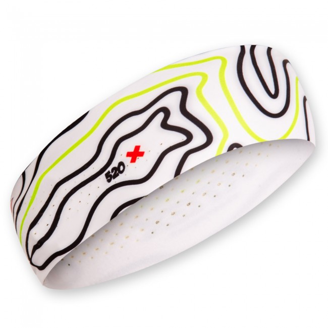 Atletická čelenka ORIENTEERING bílá
