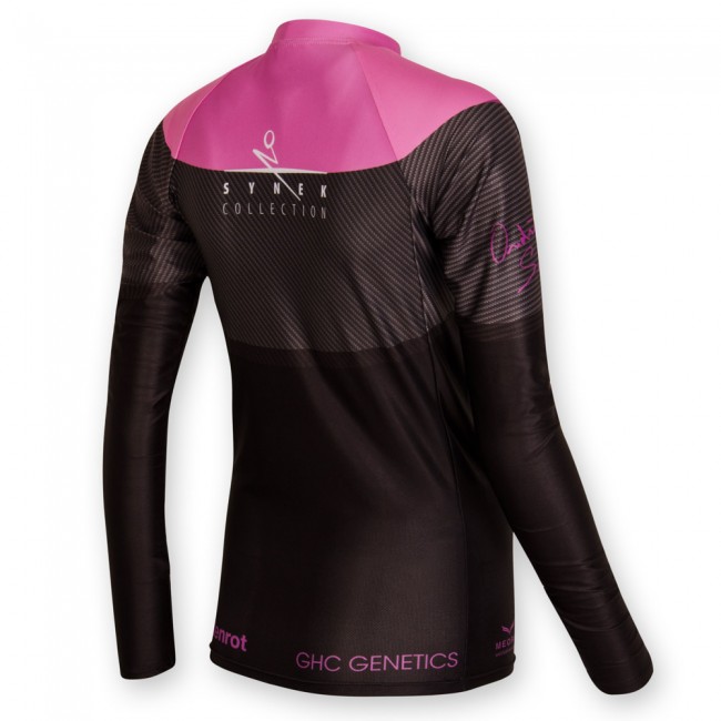 Přiléhavý dres SYNEK PINK dlouhé rukávy