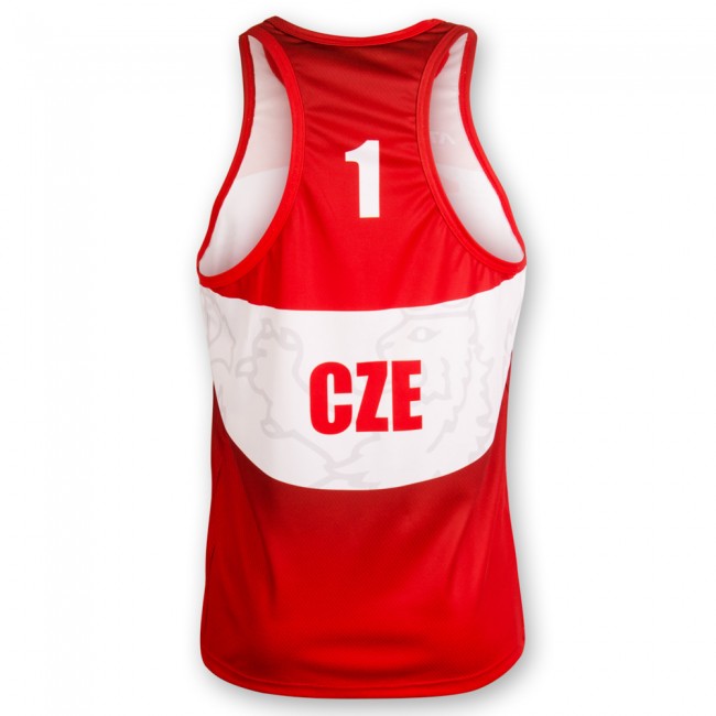 Beachvolejbalový dres PŘEMEK červený