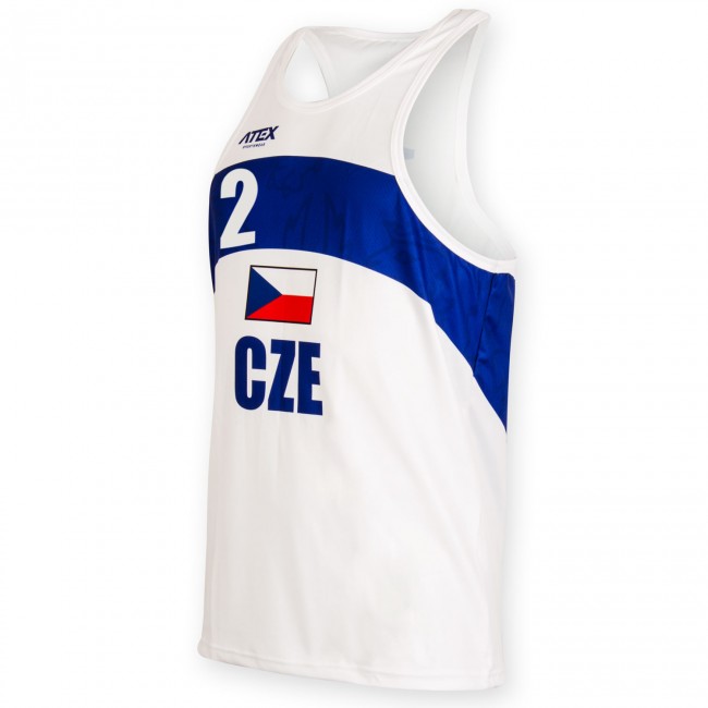 Beachvolejbalový dres PŘEMEK bílý #2