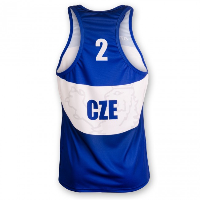 Beachvolejbalový dres PŘEMEK modrý #2