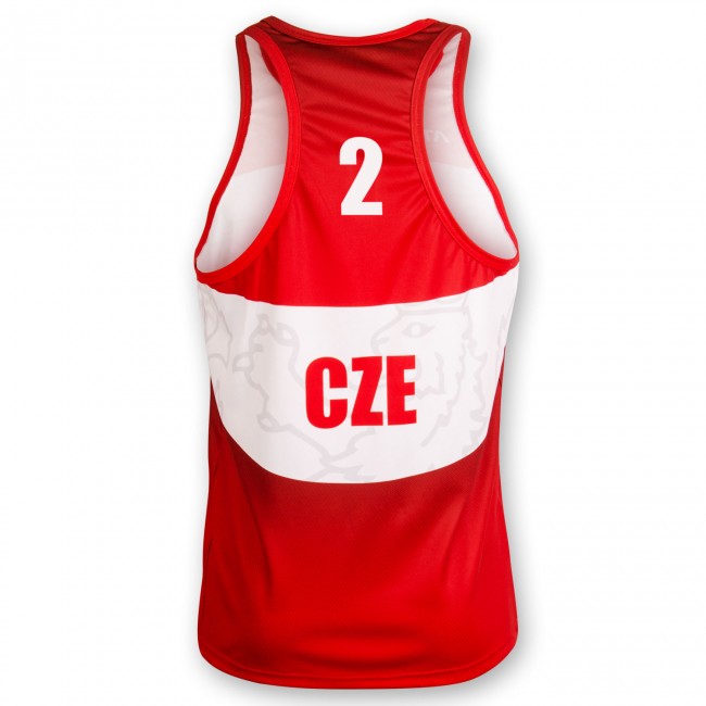 Beachvolejbalový dres PŘEMEK červený #2