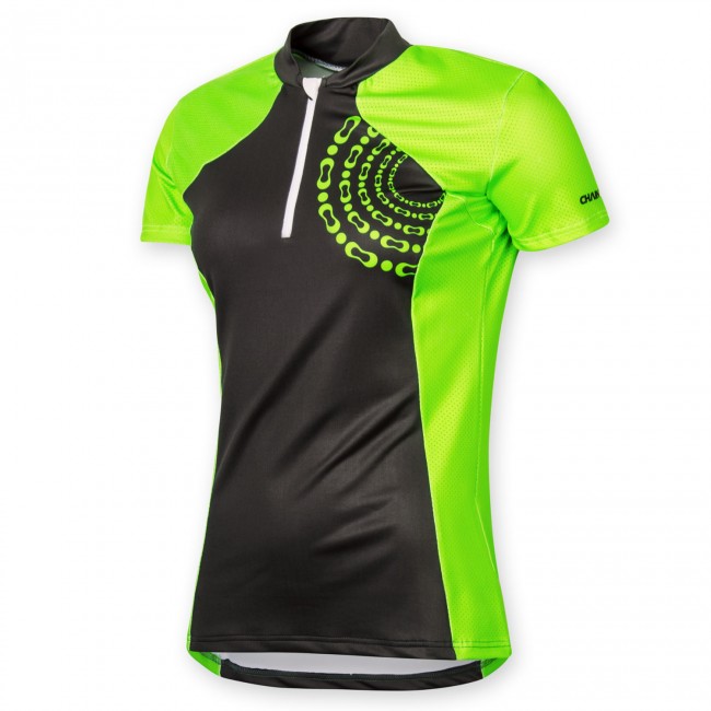 Dámský cyklistický dres RING zeleno-šedá