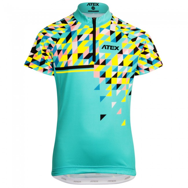 Dětský cyklistický dres SATO tyrkysový