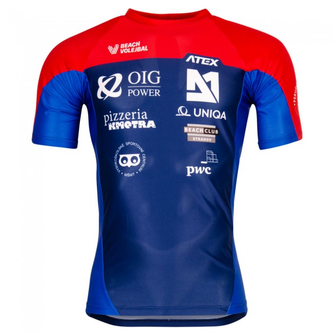 Atletický přiléhavý dres PERUNDAVE krátké rukávy