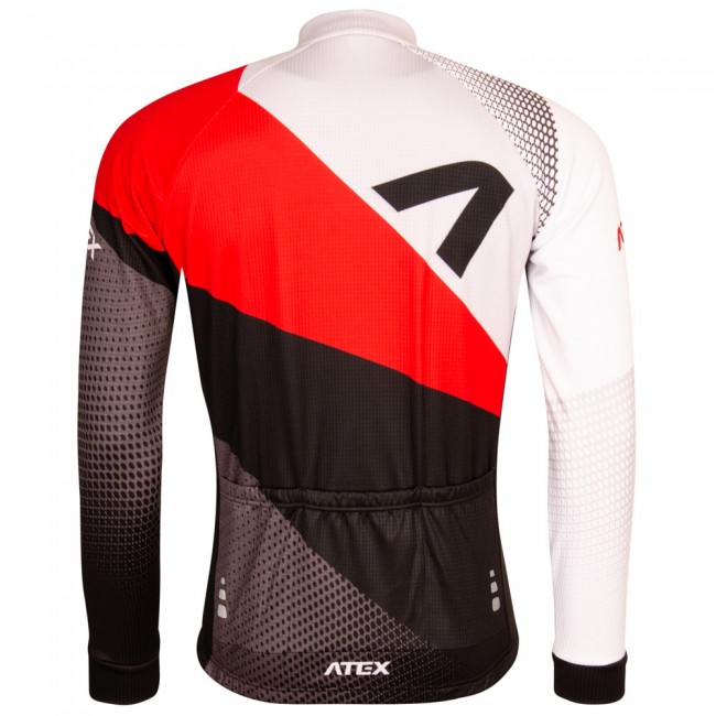 Cyklistický dres s dlouhými rukávy REVOLT RED