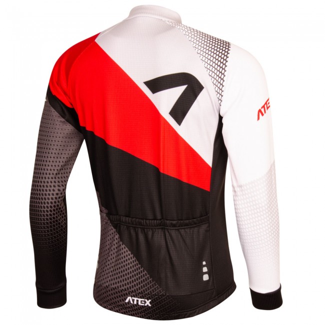 Cyklistický dres s dlouhými rukávy REVOLT RED