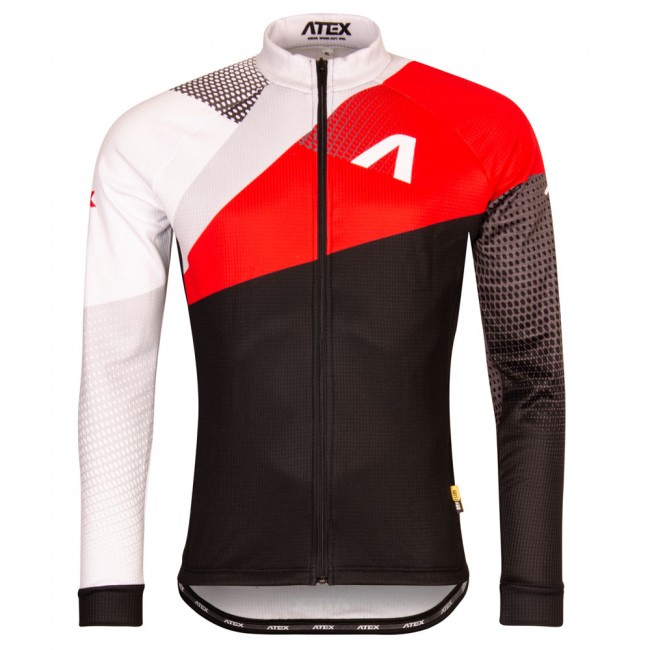Cyklistický dres s dlouhými rukávy REVOLT RED