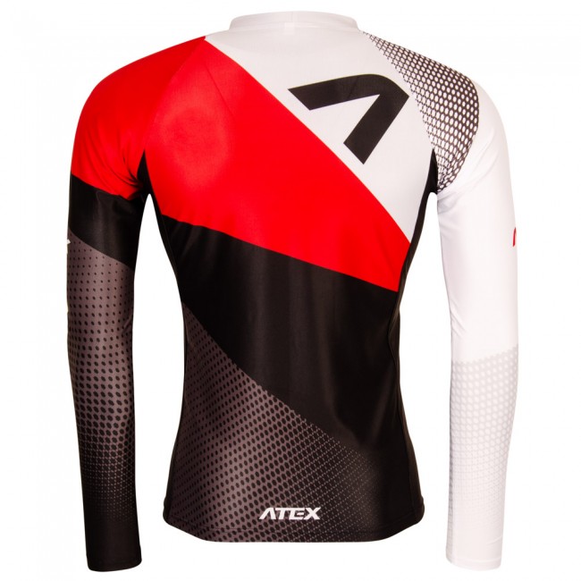 Přiléhavý atletický dres s dlouhými rukávy REVOLT RED
