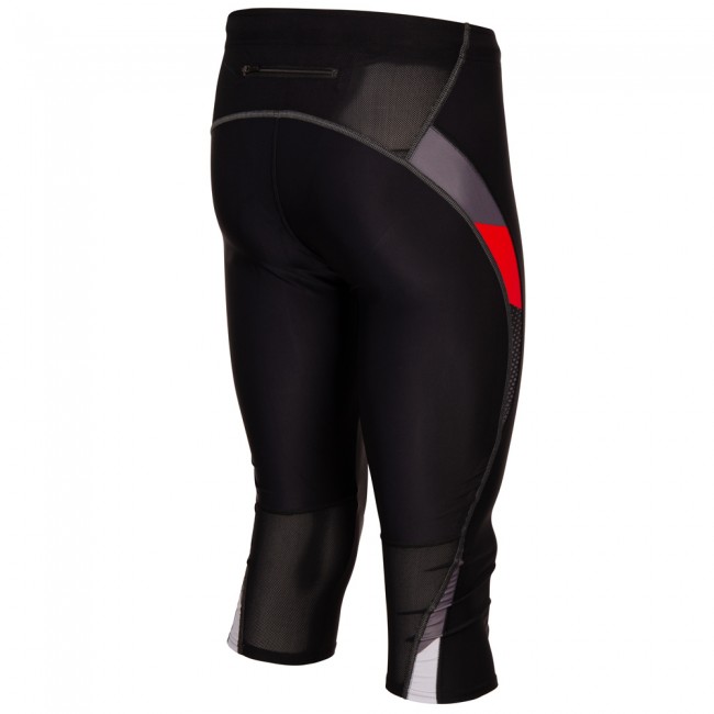 Sportovní elastické kalhoty 3/4 REVOLT RED