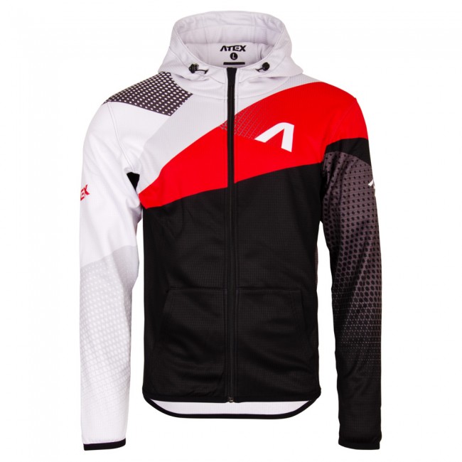Sportovní mikina s kapucí REVOLT RED